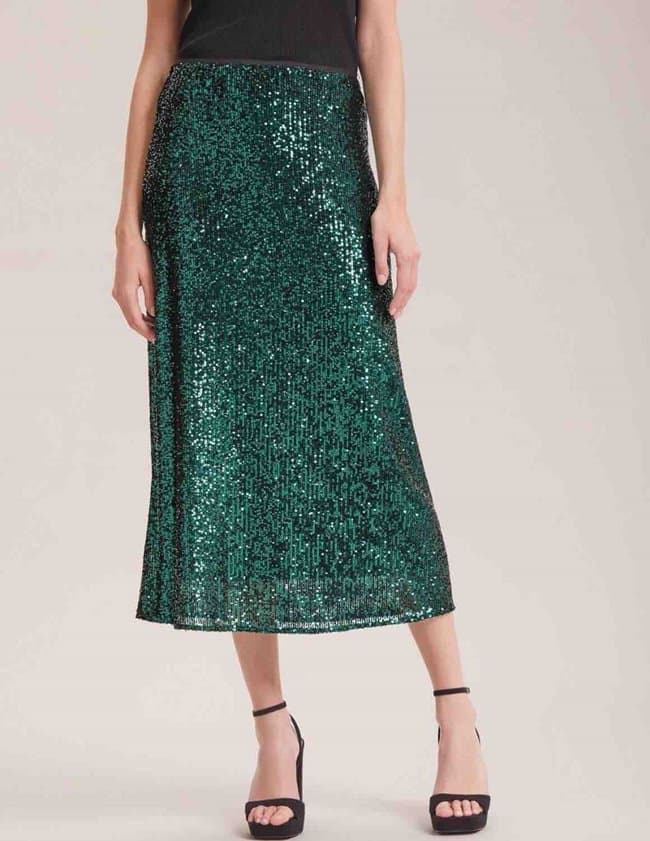 Cefinn scarlett skirt - green