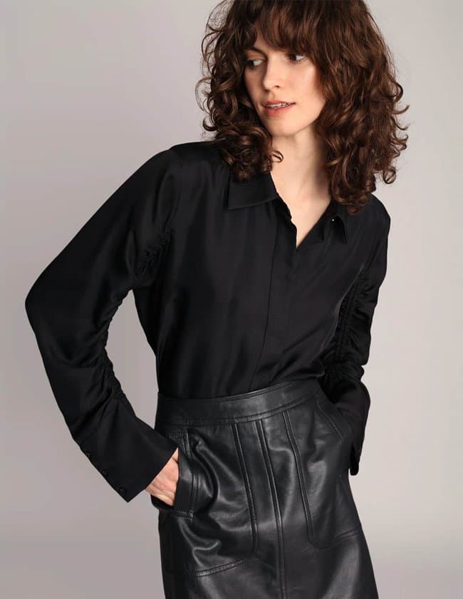 Munthe leslea top - black