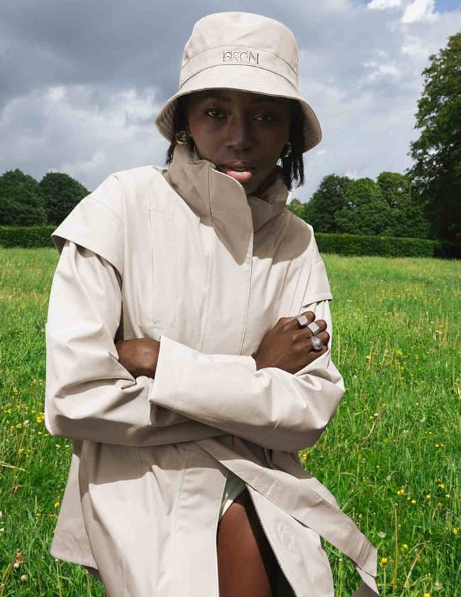 BRGN monsun coat - sand side