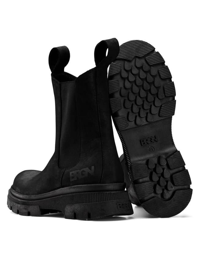BRGN chelsea boot - black side