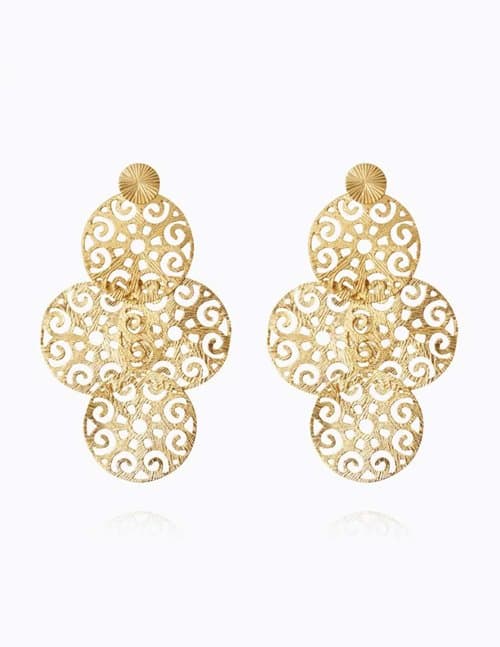Caroline Svedbom evanna earrings - gold