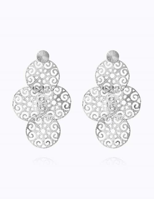 Caroline Svedbom evanna earrings - rhodium