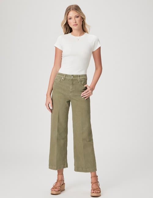 Paige Jeans anessa jeans - mossy green