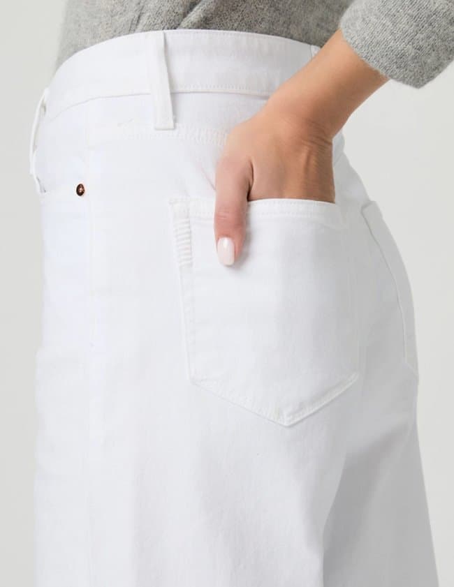 Paige Jeans anessa jeans - raw hem white model