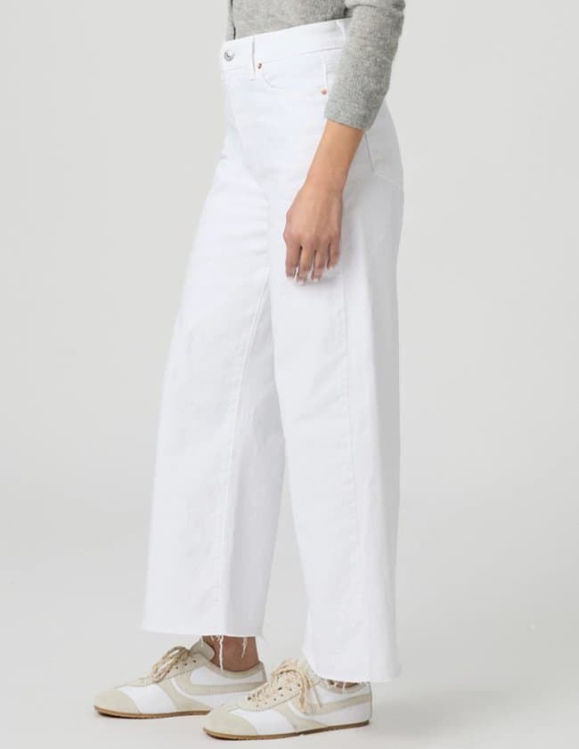 Paige Jeans anessa jeans - raw hem white side