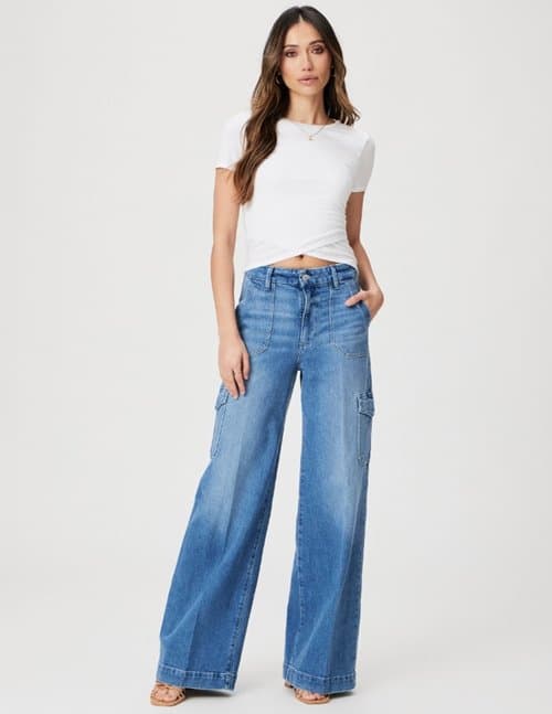 Denim Review: Paige Premium Lou Lou Tulip Flared Jeans In Sardinia