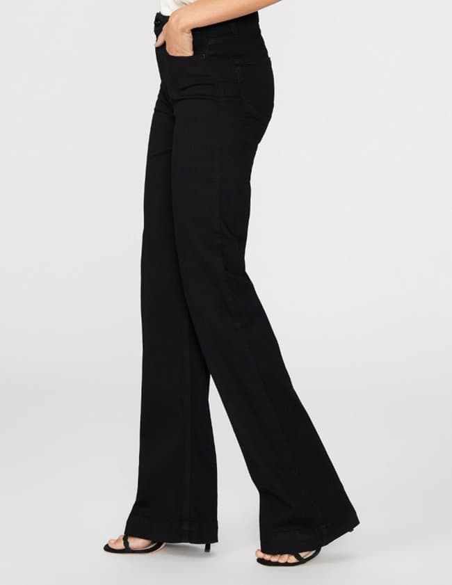 Paige Jeans leenah jeans - black shadow side