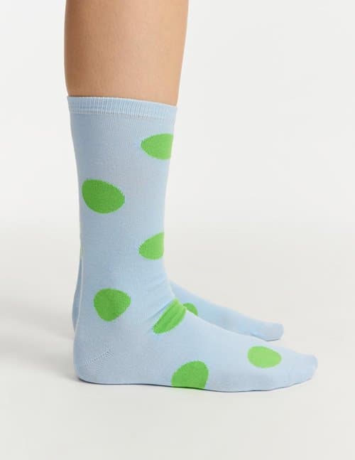 Essentiel Antwerp fowl dotted socks - blue