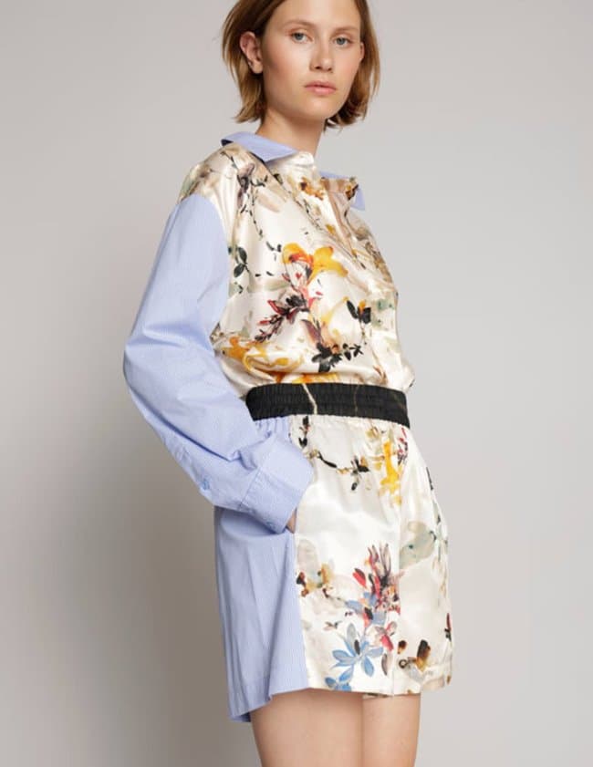 Munthe merci shorts - blue side