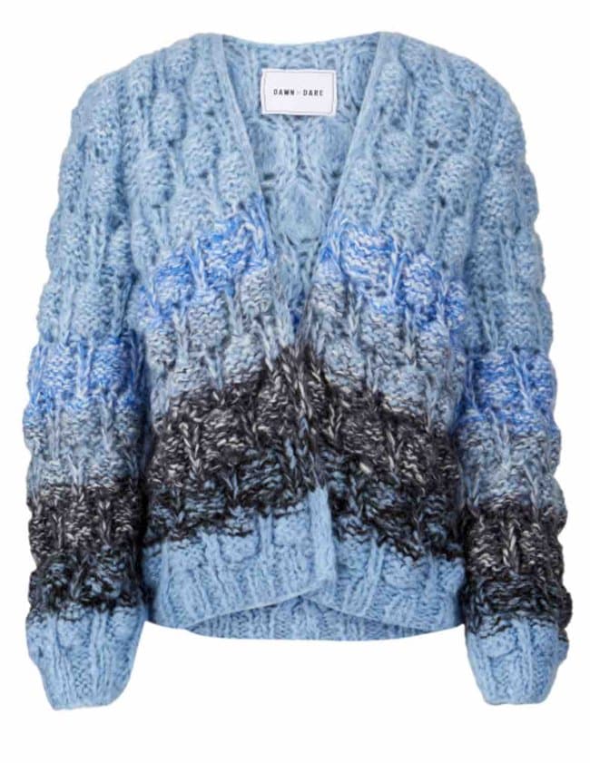 Dawn X Dare Arena Rainbow cardigan indigo