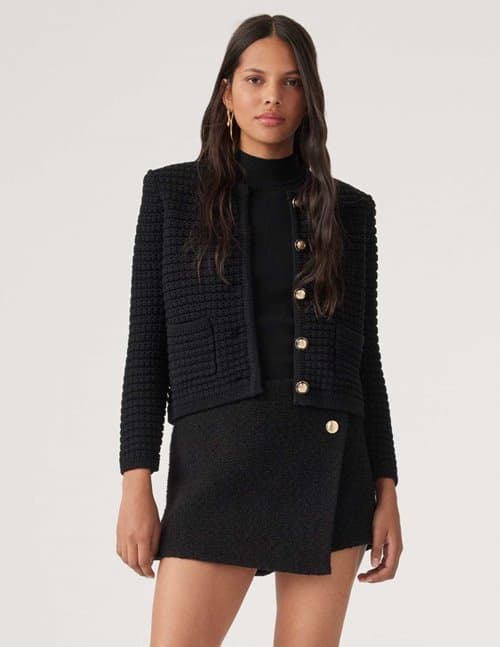 ba&sh gaspard cardigan - noir