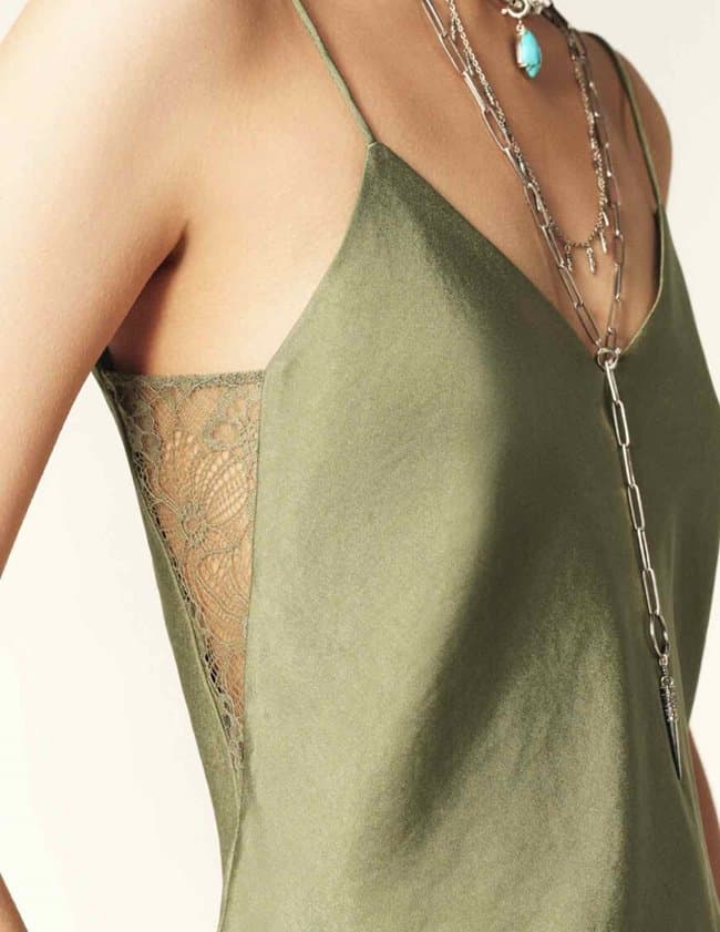 ba&sh clarisse top - kaki side