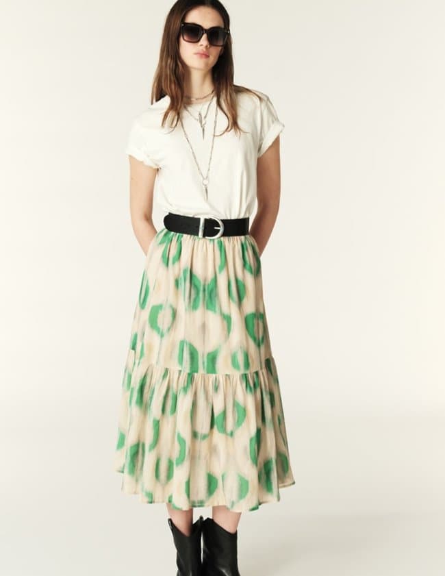 ba&sh clarie skirt - ecru