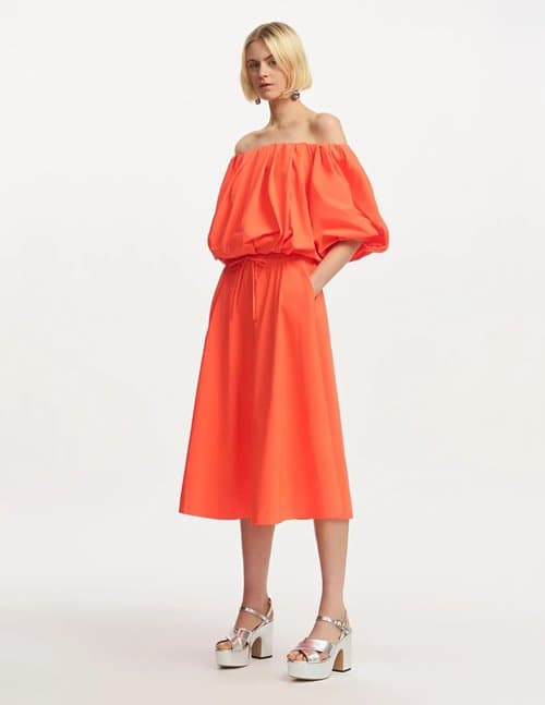 Essentiel Antwerp fuchsia skirt - orange