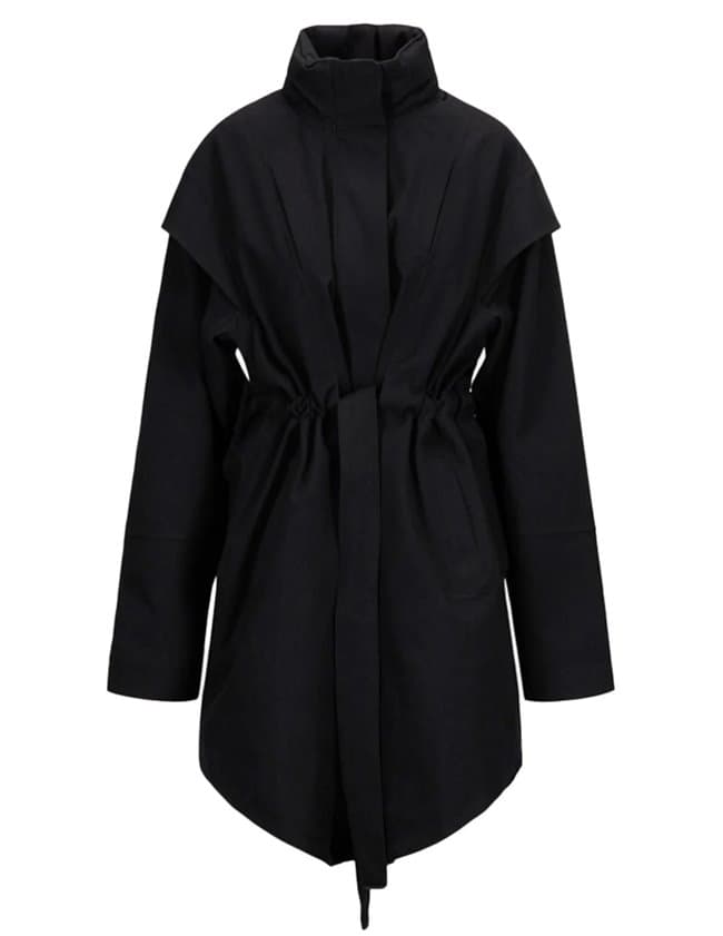 BRGN monsun coat - black back