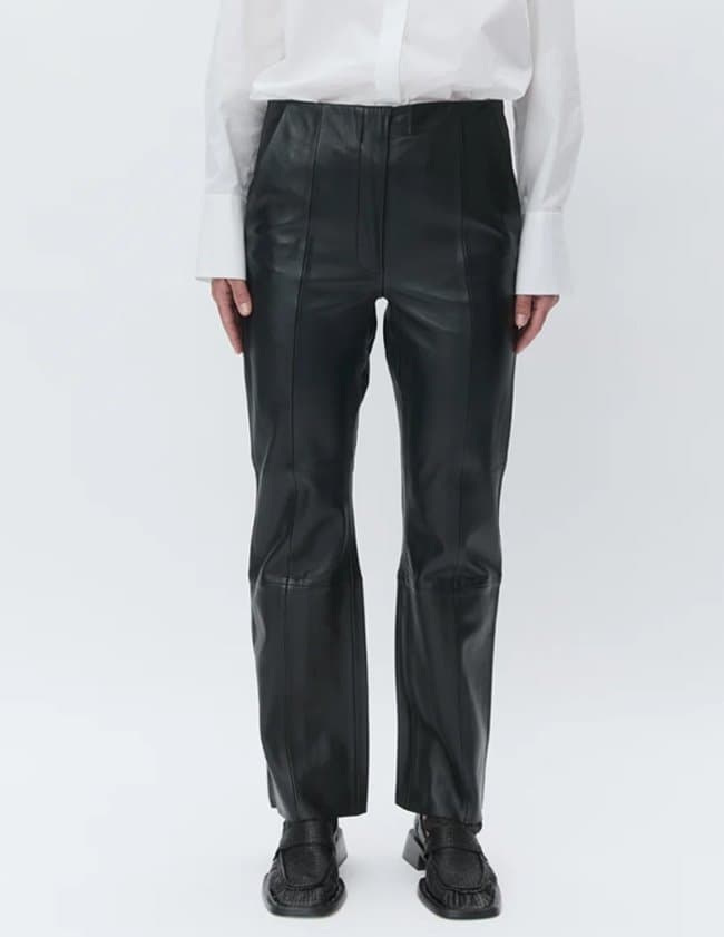 Day Birger et Mikkelsen shiv leather trouser - black side