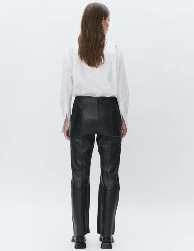 Day Birger et Mikkelsen shiv leather trouser - black model