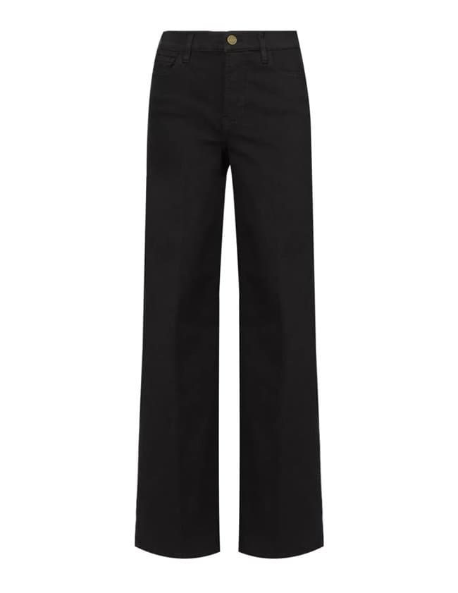 Frame Jeans le slim palazzo jean - black back