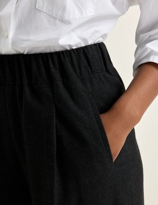 Bellerose vespa trouser - anthracite detail
