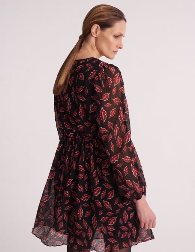 Hofmann Copenhagen puck dress - kiss me red detail
