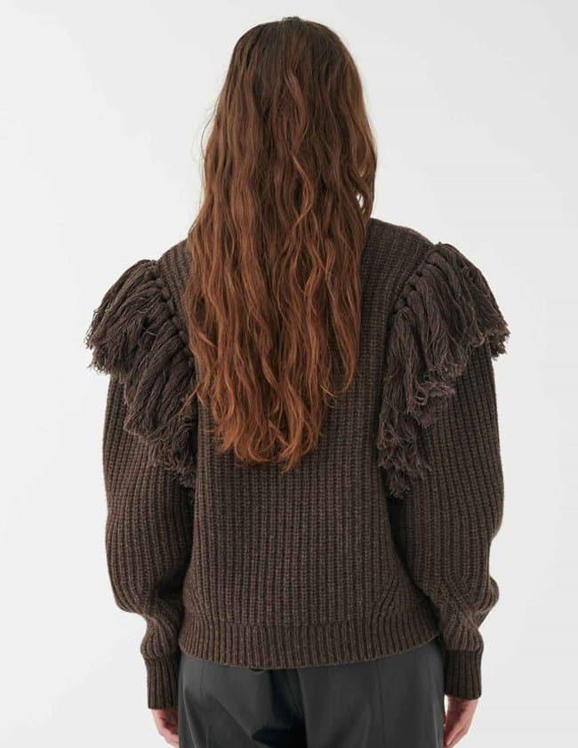 Dea Kudibal menadea jumper - coffee detail