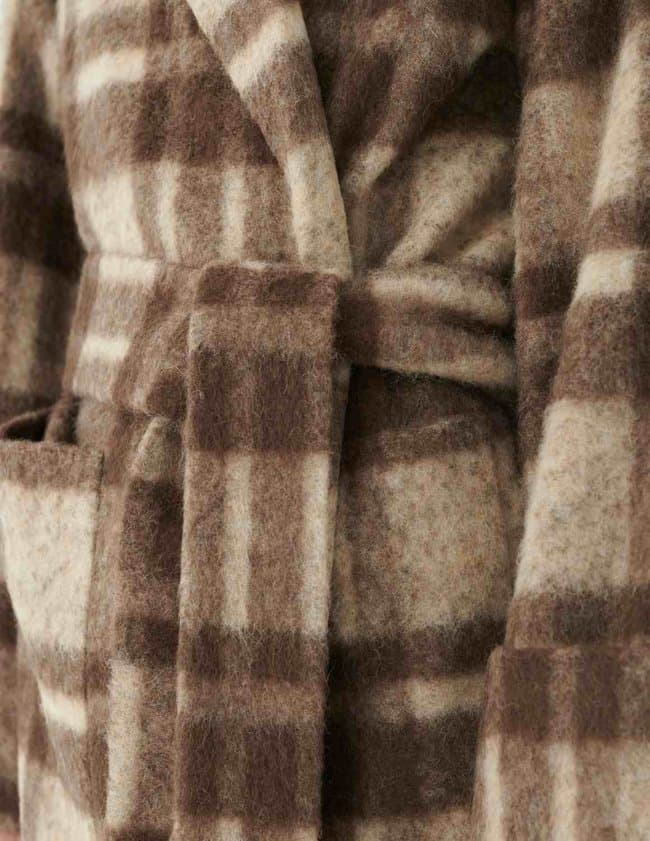 Dea Kudibal clorissadea coat - beaver check detail