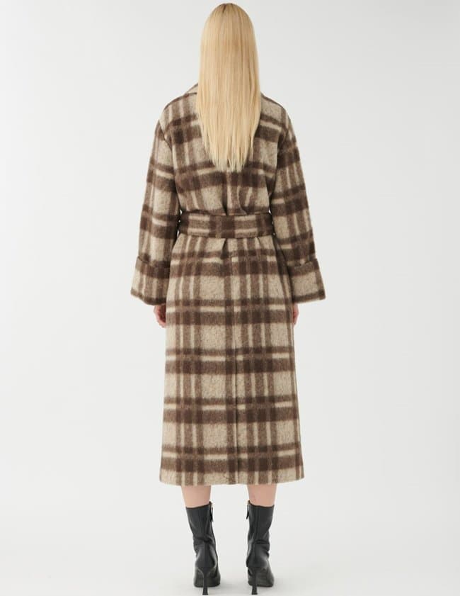 Dea Kudibal clorissadea coat - beaver check model