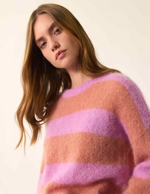 Pink and orange jumper clearance