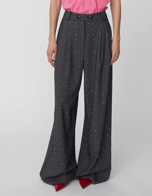 Stella Nova rhinestone trousers - grey