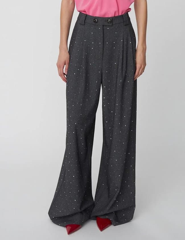 Stella Nova rhinestone trousers - grey