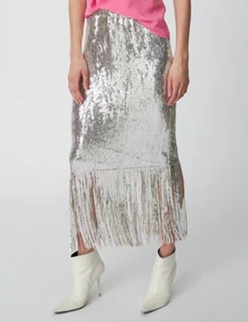 Stella Nova Sequin skirt silver
