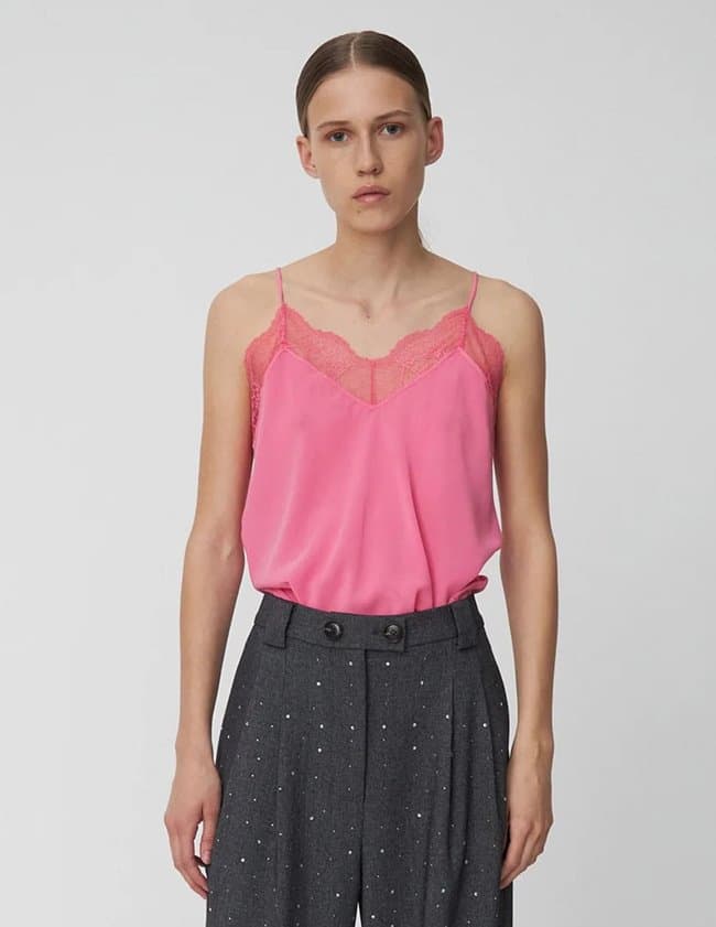 Stella Nova Silk slip top pink