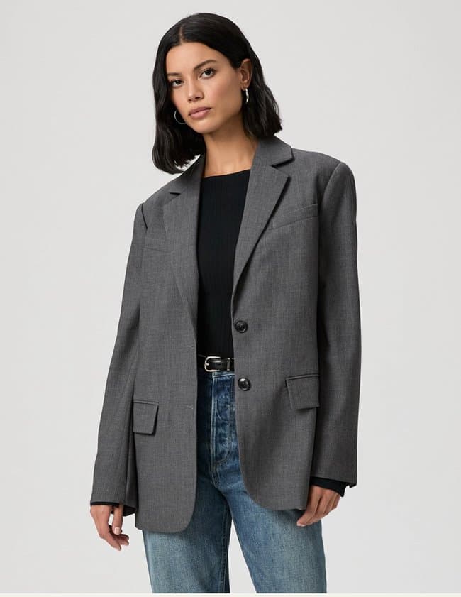 Paige Jeans sarto blazer - charcoal