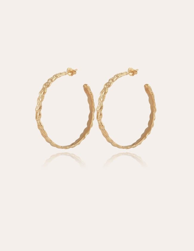 Gas Bijoux liane hoop earrings - gold