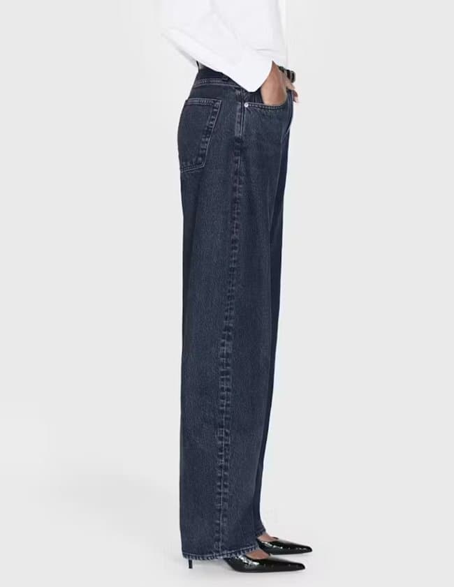 Frame Jeans the bubble jean - dorado side
