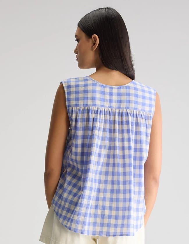 Bellerose halison blouse - check b side