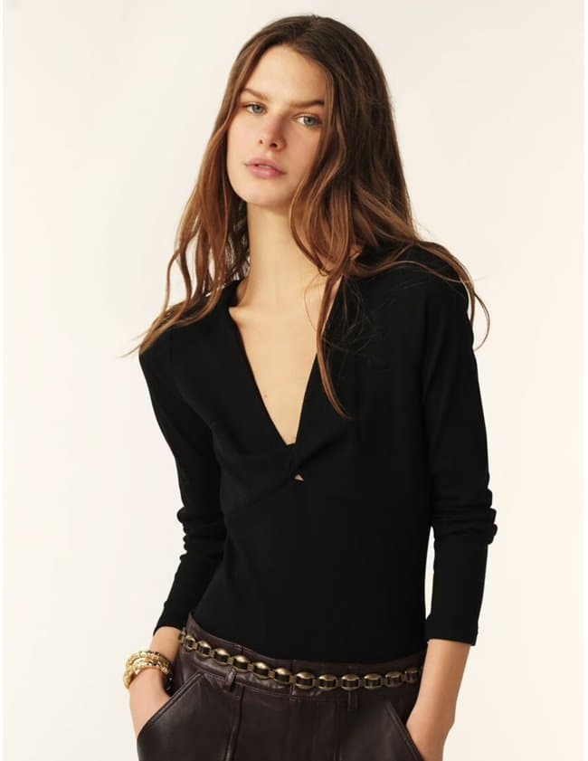 ba&sh campbell body - black