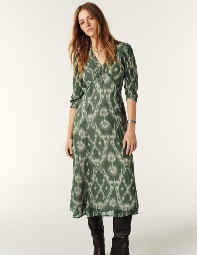 ba&sh matsa dress - khaki