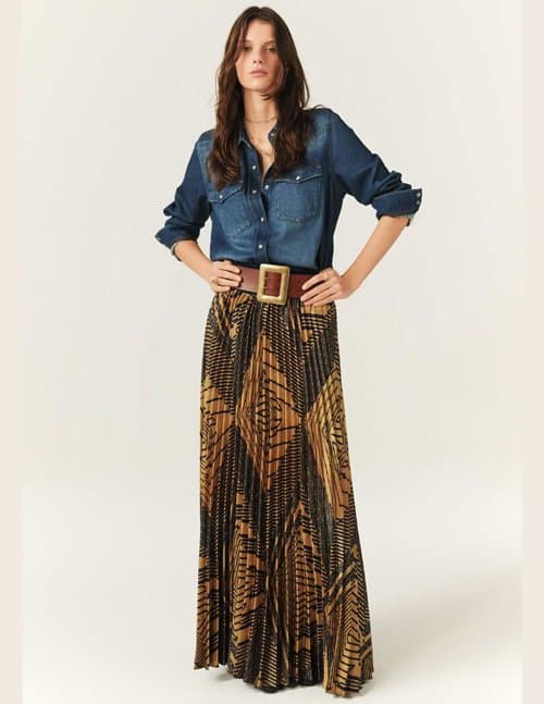 ba&sh sow skirt - ocre