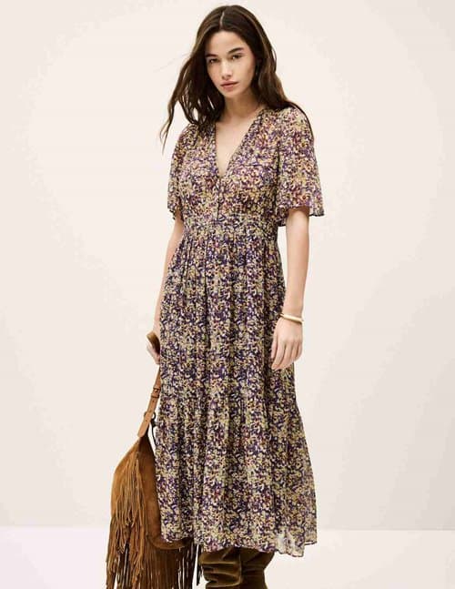 ba&sh lariol dress - violet