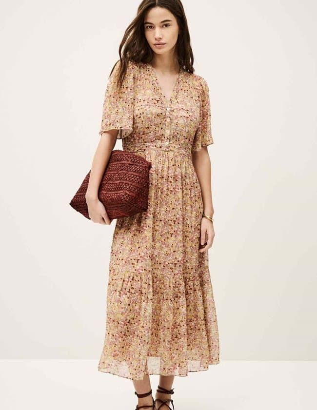 ba&sh lariol dress - rose