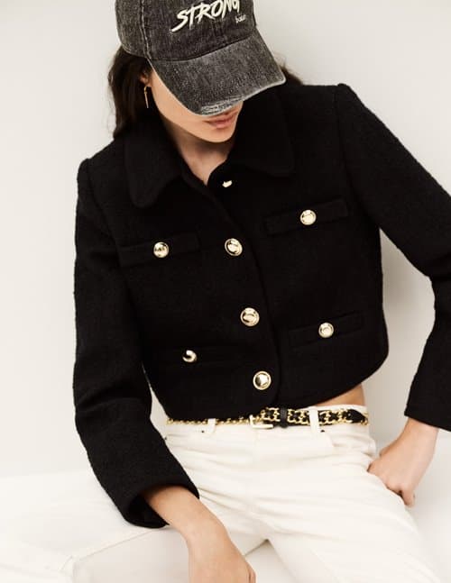 ba&sh meiradith jacket - black