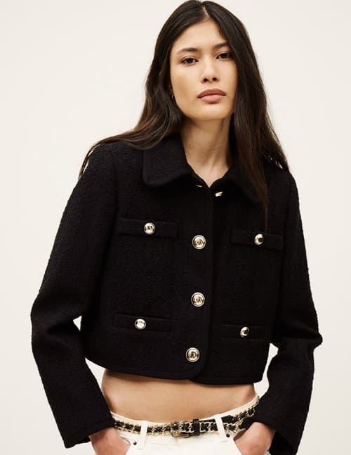 ba&sh meiradith jacket - black