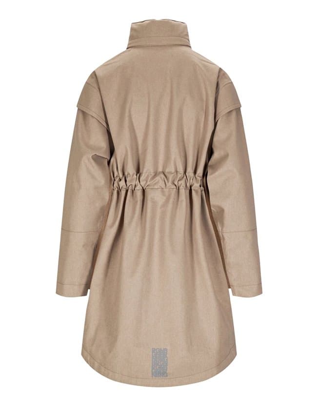 BRGN monsun coat - taupe side
