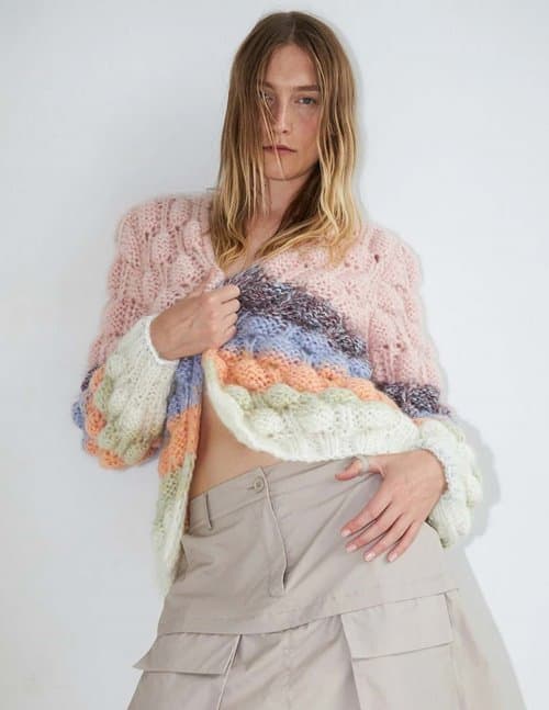 Dawn X Dare arena rainbow cardigan - pastel