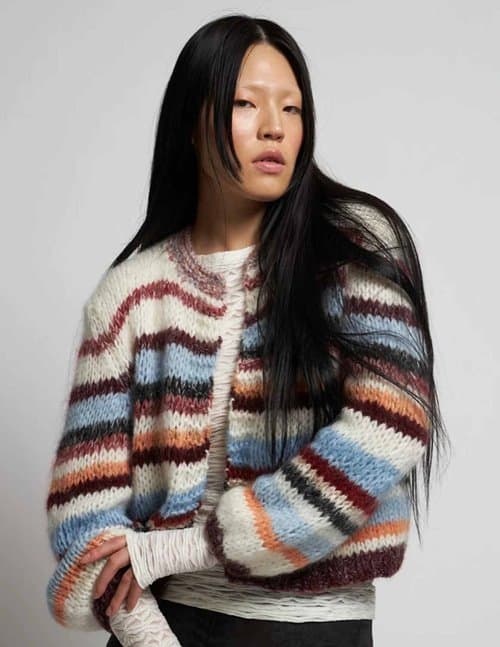 Dawn X Dare gabi multi cardigan - chalk