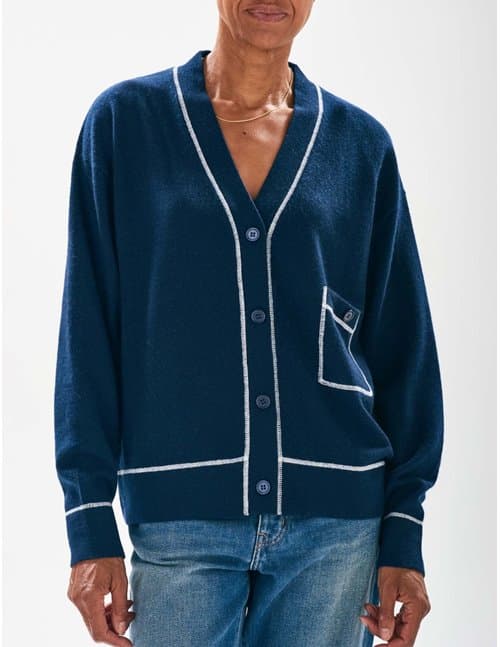 Jumper 1234 pocket cardigan - navy