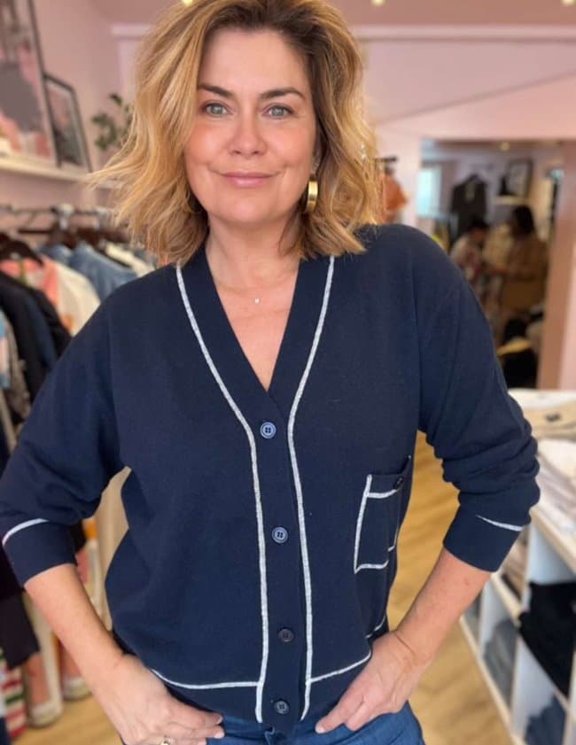 Jumper 1234 pocket cardigan - navy