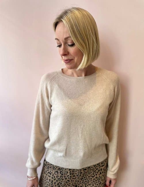 Jumper 1234 crop crew jumper - dew