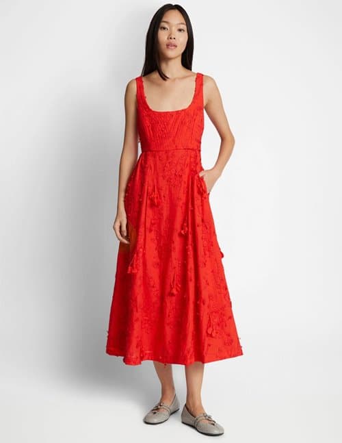 Munthe fronia dress - red